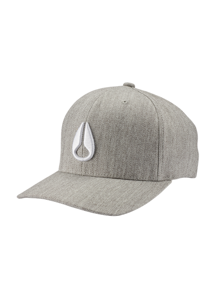 Gorra con cierre ajustable Deep Down - Gris terciopelo/blanco View 1