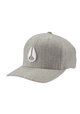 Gorra con cierre ajustable Deep Down - Gris terciopelo/blanco