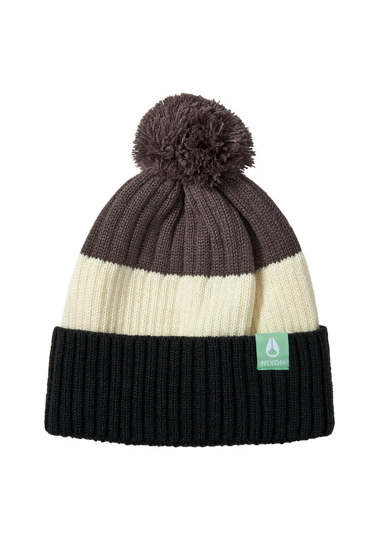 Gorro con pompón Schrader - Gris/Negro