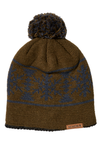 Meister Wool Pom Beanie - Olive / Multi View 1