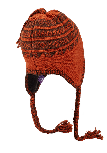 Bennett Earflap Beanie - Vintage Orange View 2