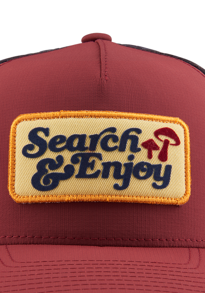 Searchin Trucker - Burgundy / Gray View 4