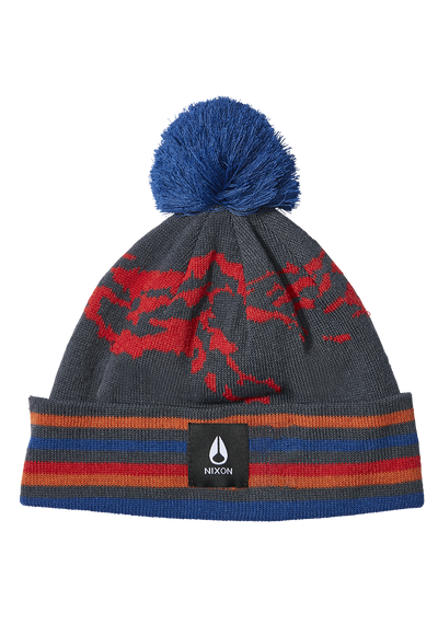Ridge Pom Beanie - Azul marino/multi