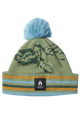 Ridge Pom Beanie - Jade / Multi