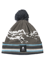 Gorro con pompón Ridge - Gris/Multicolor