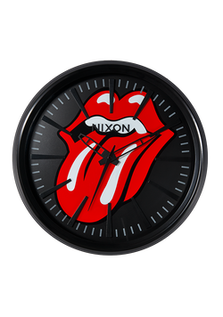 Rolling Stones Sentry Wall Clock - Negro/negro