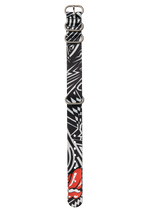 Rolling Stones 20mm Recycled One Piece Band - Negro/gris