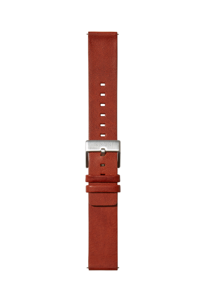 20mm Veg Tanned Leather Band - Marrón View 2