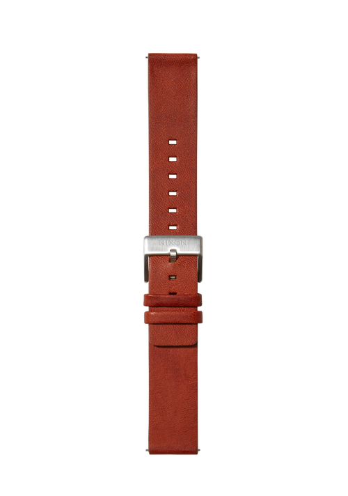 20mm Veg Tanned Leather Band - Marrón