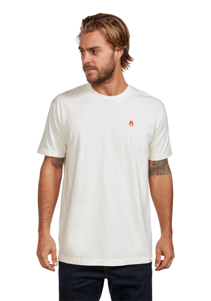 Sparrow Repreve® T-Shirt - Natural/rojo View 3