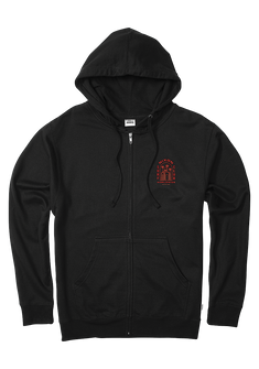 Sudadera con Cremallera Temple - Negro