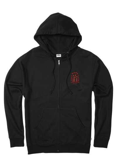 Sudadera con Cremallera Temple - Negro