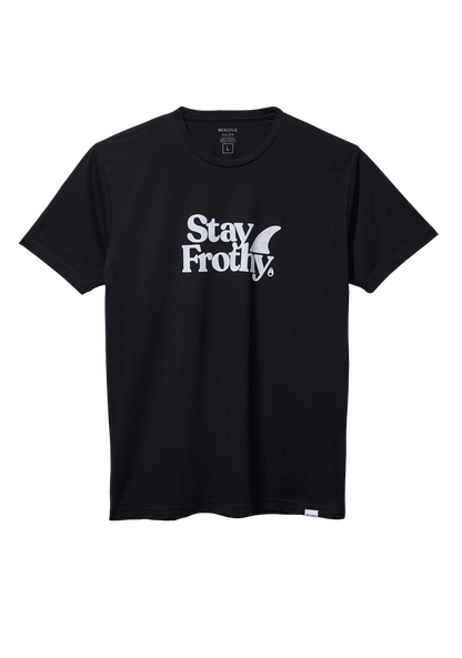 Stay Frothy Repreve® T-Shirt - Negro/blanco View 1