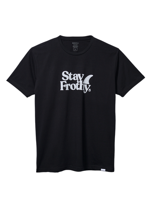 Stay Frothy Repreve® T-Shirt - Negro/blanco