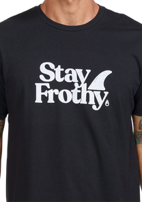 Stay Frothy Repreve® T-Shirt - Negro/blanco View 6