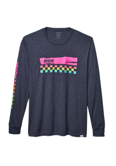 Circuit Long Sleeve Repreve® T-Shirt - Azul marino/multi