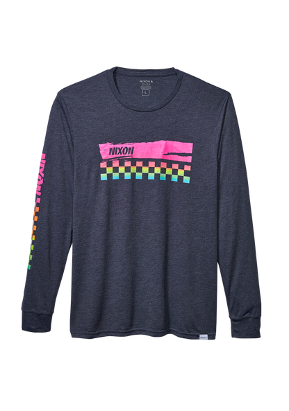 Circuit Long Sleeve Repreve® T-Shirt - Azul marino/multi View 1