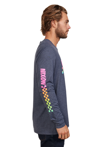 Circuit Long Sleeve Repreve® T-Shirt - Azul marino/multi View 4