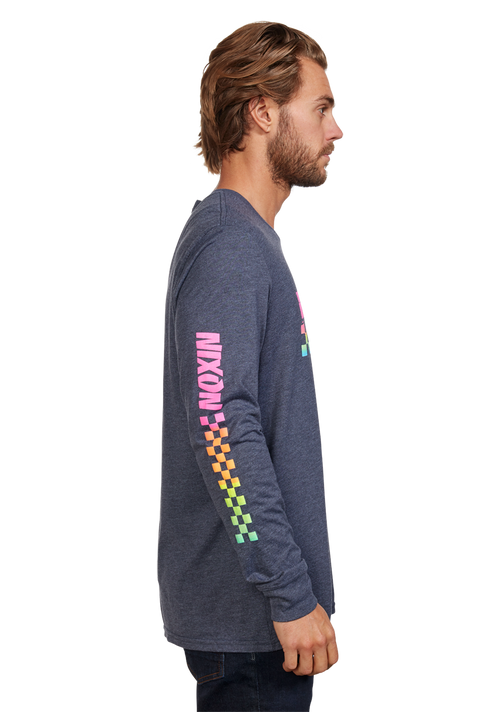 Circuit Long Sleeve Repreve® T-Shirt - Azul marino/multi