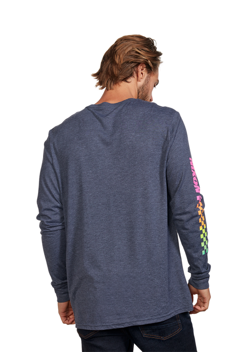 Circuit Long Sleeve Repreve® T-Shirt - Azul marino/multi