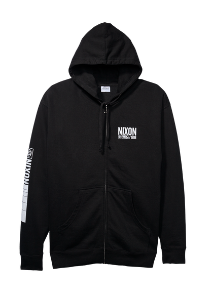 Sudadera Track Zip - Negro/blanco View 1