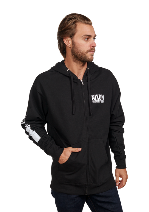 Sudadera Track Zip - Negro/blanco