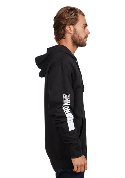 Sudadera Track Zip - Negro/blanco View 4