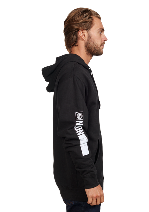 Sudadera Track Zip - Negro/blanco