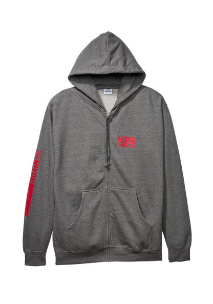 Sudadera Track Zip - Gris oscuro / Rojo View 1