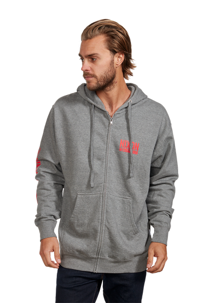 Sudadera Track Zip - Gris oscuro / Rojo View 3