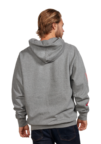 Sudadera Track Zip - Gris oscuro / Rojo View 5