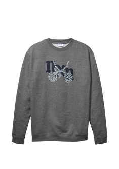 Sudadera Rosas Crew - Gris oscuro / Gris