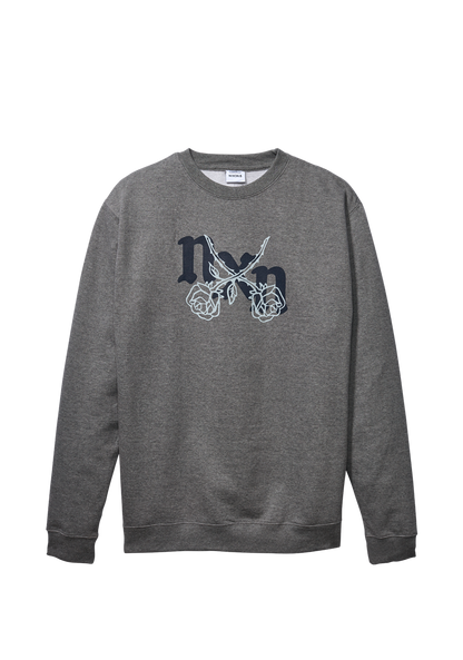 Sudadera Rosas Crew - Gris oscuro / Gris View 1